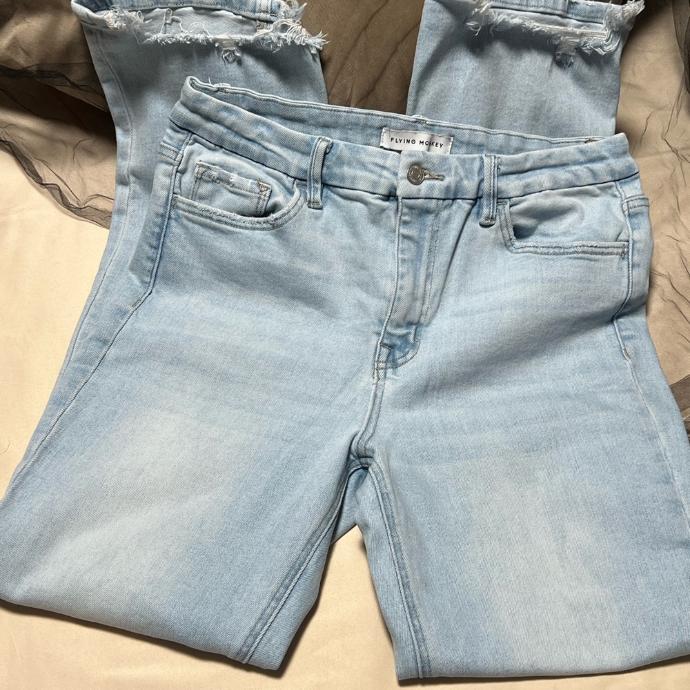 Flying Monkey Blue Ankle Jeans